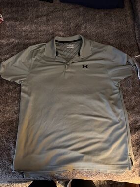 Classic Grey Under Armor Polo